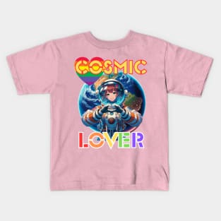 Kawaii, Anime Girl, Galactic Lover  | Catsie Cat Kids T-Shirt